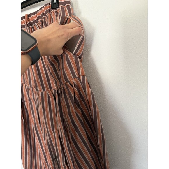 Free People Ellie Striped Pull-On Barrel Pants Extra Small XS Daisy Combo New - Picture 6 of 12